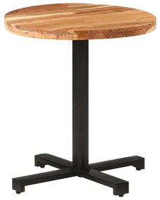 Τραπέζι Bistro Στρογγυλό Ø70 x 75 εκ. Μασίφ Ξύλο Ακακίας - Καφέ