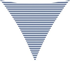 vidaXL Πανί σκιάς Μπλε και άσπρο 6 x 6 x 6 m 100% Πολυέστερ Οξφόρδη