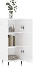 vidaXL Ντουλάπι Γυαλιστερό Λευκό 34,5x34x90 εκ. Επεξεργασμένο Ξύλο