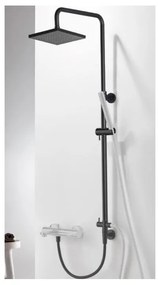 Eurorama Black Matt Τετράγωνη κεφαλή 20x20 και κολώνα 51400S-400