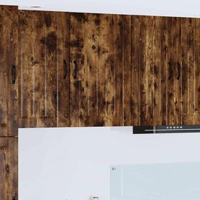 vidaXL Κρεμαστό ντουλάπι κουζίνας Καπνιστό Δρύς 50 x 31 x 80 εκ.