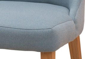 Καρέκλα Korina-Καρυδί ανοιχτό - Μπλε