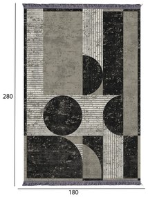 ΧΑΛΙ ΣΑΛΟΝΙΟΥ ΜΕ ΚΡΟΣΙΑ JOSIANE ΠΟΛΥΧΡΩΜΟ  180X280 εκ.