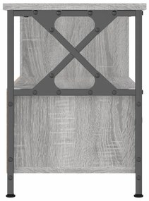 vidaXL Έπιπλο Τηλεόρασης Sonoma Γκρι 90x33x45 εκ. Επεξ. Ξύλο/Σίδερο