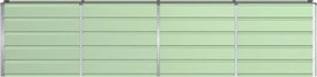 vidaXL Γλάστρα Πράσινο 320 x 40 x 75 εκ. Ατσάλι