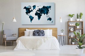 Εικόνα στον παγκόσμιο χάρτη φελλού σε διανυσματικό γραφικό σχέδιο - 90x60  flags
