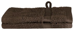 vidaXL Πετσέτες 2 pcs Καστανό 15 x 21 cm Βαμβάκι