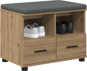 vidaXL Παγκάκι Χαλωρίου Τεχνίτικη Δρυς 60 x 38 x 46 εκ