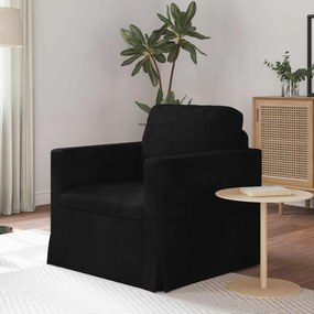 vidaXL Καναπές Μαύρο 78 x 78 x 80 εκ. Βελούδο