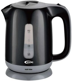 Βραστήρας Ankor 822577 1,7lt 2200W Black-Grey Ankor Steel,Plastic