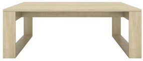 vidaXL Τραπεζάκι Σαλονιού Sonoma Δρυς 100x100x35 εκ. από Επεξ. Ξύλο