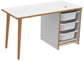ΣΕΤ ΠΑΙΔΙΚΟΥ ΓΡΑΦΕΙΟΥ STAK HM18222.01 ΜΕΛΑΜΙΝΗ ΣΕ ΛΕΥΚΟ-ΦΥΣΙΚΟ 90x42x50Υεκ.
