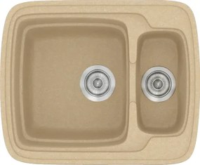 Sanitec Classic 314 (60×51) - Γρανιτένιος νεροχύτης - Granite Cappuccino