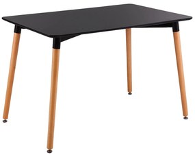 Τραπέζι Art Ε7088,2 Μαύρο 120x80cm Mdf, Wood