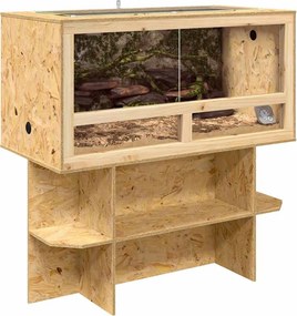 vidaXL Terrarium Καφέ 100 x 50 x 100 cm OSB