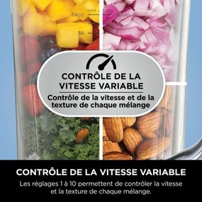 Μπλέντερ Κύπελλο NINJA Μαύρο Χάλυβας 1200 W 2,1 L