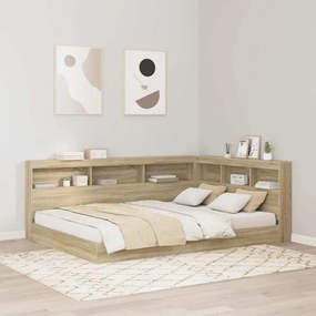 vidaXL Κεφαλάρι Αποθήκης με ράφι Δρύς Sonoma 135 cm Επεξεργασμένο ξύλο