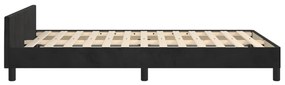 vidaXL Πλαίσιο Κρεβατιού χωρίς στρώμα Μαύρο 120x190 εκ. Βελούδινο
