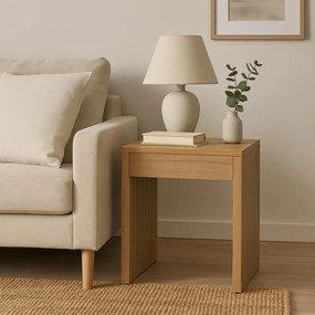 Βοηθητικό τραπέζι Focused MDF φυσικό 40x40x50εκ 40x40x50 εκ.