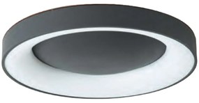 Φωτιστικό Οροφής - Πλαφονιέρα 77-8153 Led Smart 60cm Amaya Black Homelighting Αλουμίνιο,Ακρυλικό