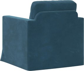 vidaXL Καναπές Μπλε 78 x 78 x 80 εκ. Βελούδο