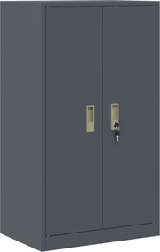 vidaXL Ντουλάπι αποθήκευσης Ανθρακί 60 x 40 x 105 εκ Ατσάλι