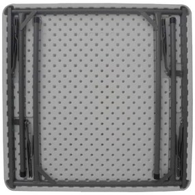 Τραπέζι catering Comfort pakoworld πτυσσόμενο σε λευκή απόχρωση 80x80x74εκ