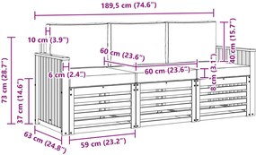 vidaXL Σετ Καναπέ 3 τμχ. Λευκό και Ανοιχτό Γκρι Polyester