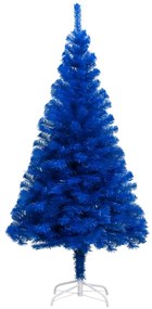 vidaXL Χριστουγεν. Δέντρο Προφωτισμένο Τεχνητό Μπάλες Μπλε 180εκ PVC