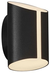Φωτιστικό Τοίχου Grip Smart 2118201003 15x18cm Dimmable Led 830Lm 9W 2200/6500K IP54 Black Nordlux Αλουμίνιο, Πλαστικό