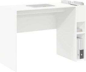 vidaXL Γραφείο Λευκό 109 x 50 x 78 εκ Επεξεργασμένο ξύλο