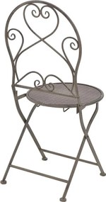 Τραπεζαρία Walen σετ 3τεμ μέταλλο σε μπρονζέ απόχρωση