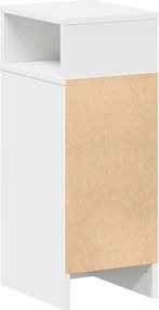 vidaXL Κομοδίνα 2 τεμάχια με συρτάρι Λευκό 25x31x66 cm