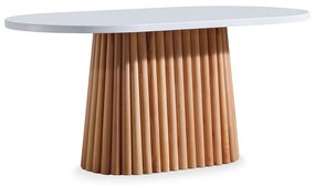 Τραπέζι Soho 117FRF1409 170x90x75cm Natural-White Mdf,Ξύλο