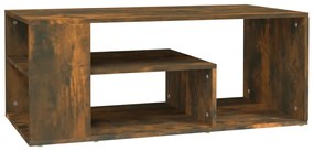 vidaXL Τραπεζάκι Σαλονιού Καπνιστή Δρυς 100x50x40 εκ. Επεξεργ. Ξύλο