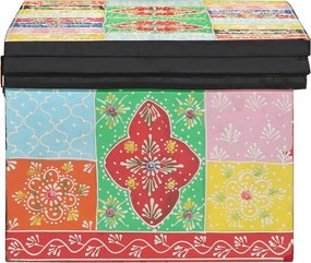 vidaXL Ντουλάπι TV Πολύχρωμο 80 x 30 x 22 εκ Επεξεργασμένο ξύλο