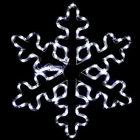 Χριστουγεννιάτικα Λαμπάκια Με Σχήμα Snowflake 96 Led XSNOWBLEDW56 56+150cm 16,8W Clear Aca