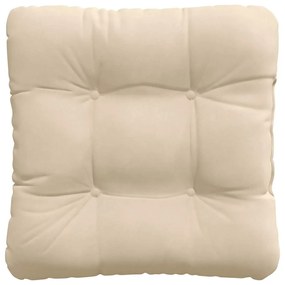 vidaXL Μαξιλάρια καθισμάτων 4 pcs Κρεμ 40 x 40 cm Ύφασμα Μικροΐνας