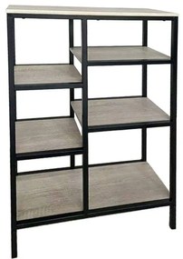 Βιβλιοθήκη File 28-0195 70x30xΗ109cm Sonoma - Black Melamine, Metal
