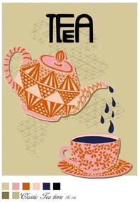 Εικονογράφηση Tea Time Poster, Annick