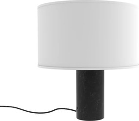Επιτραπέζιο Φωτιστικό Romy Table E27 Μαύρο με Λευκό Καπέλο
