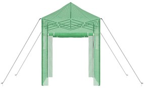 vidaXL Θερμοκήπιο με στέγη Πράσινο 200 x 200 x 300 εκ Ατσάλι