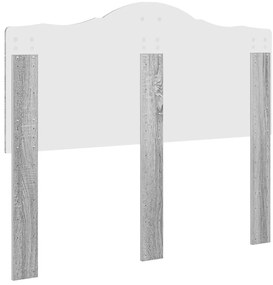 vidaXL Κεφαλάρι με κεφαλάρι Γκρίζο Σονομα 120 cm Επεξεργασμένο ξύλο