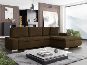 Γωνιακός καναπές Orkan mini-Καφέ