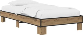 vidaXL Σκελετός Κρεβατιού Artisan Δρυς 80 x 200 cm Επεξεργασμένο Ξύλο