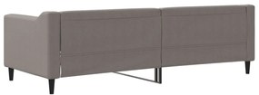 vidaXL Καναπές Κρεβάτι Taupe 80 x 200 εκ. Υφασμάτινος