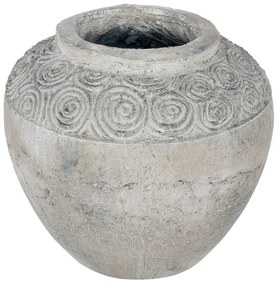 Artekko Pot Κασπώ Γλάστρα από Τερακότα Γκρι (26x26x23.5)cm