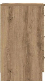 vidaXL Κομοδίνο artisan δρυς 38 x 38 x 66 εκ Επεξεργασμένο ξύλο