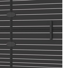 vidaXL Καμπίνα Μπανιέρας Πτυσσόμενη Μαύρη 100 x 140 εκ. από ESG