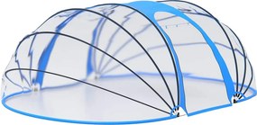 vidaXL Προστατευτικό Κάλυμμα Πισίνας Οβάλ 530x410x210 εκ.
